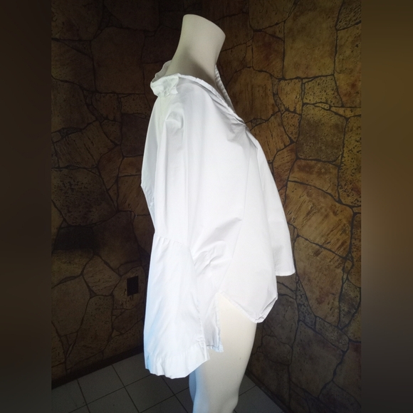 French Connection White Button Down Shirt - Picture 3 of 4